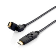 Cable hdmi equip hdmi 2.0 high speed con ethernet 1m conector pivotante 180? 119361