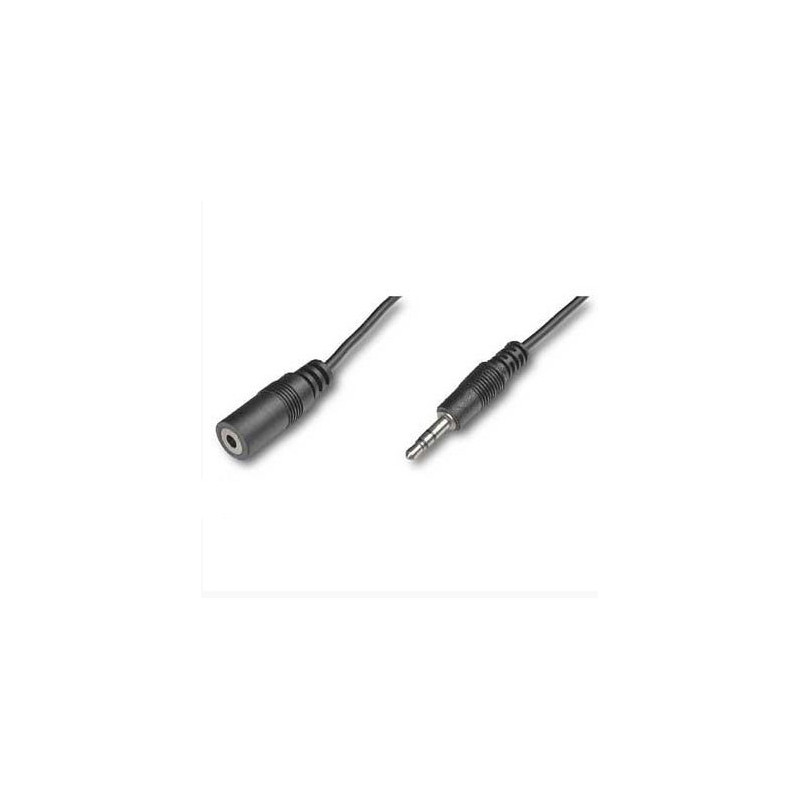 Cable audio mini jack 3.5mm macho-hembra 2.5metros equip