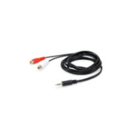 Cable audio mini jack 3.5mm macho a 2 rca hembra 2.5m