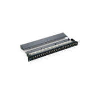 Patch panel 24 puertos categoria 5e apantallado (ral7035)