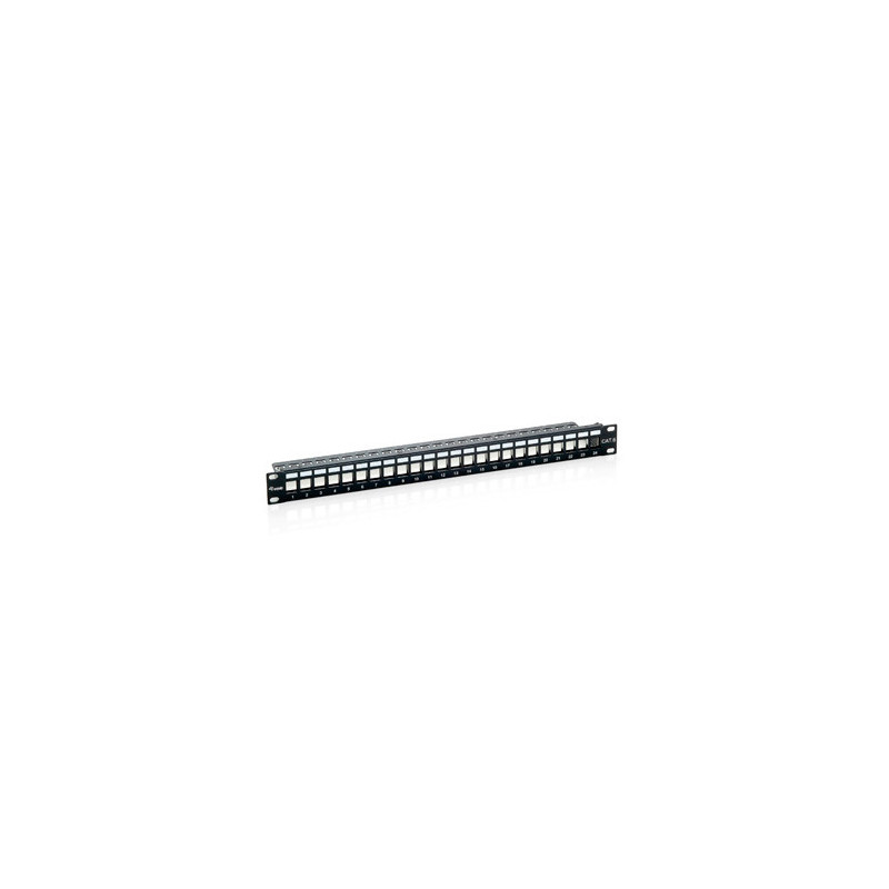 Patch panel vacio cat.6 24 puertos keystone 1u