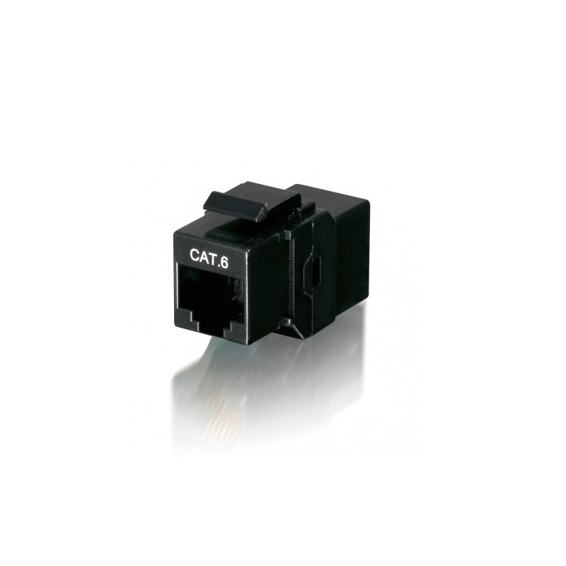 Kit 8 uds adaptador rj45 equip categoria 6 hembra hembra keystone para panel 125579