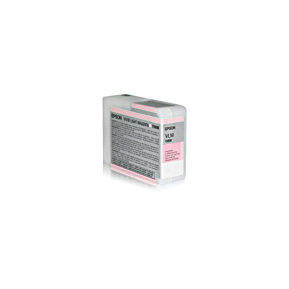 Tinta original epson t580b magenta claro c13t580b00 80ml