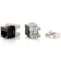 Kit 8 uds conector hembra rj45 utp cat6 slim panel keystone
