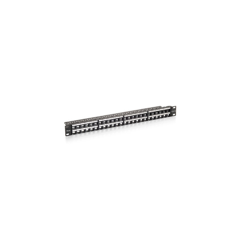 Patch panel vacio utp cat.6 48 puertos keystone slim 1u
