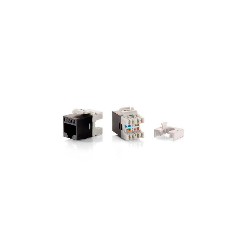 Kit 8 uds conector hembra rj45 ftp cat6 panel keystone