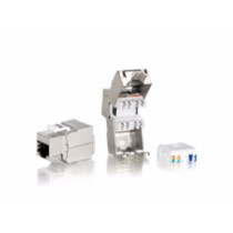 Kit 8 uds conector hembra rj45 ftp cat6 panel keystone tool free