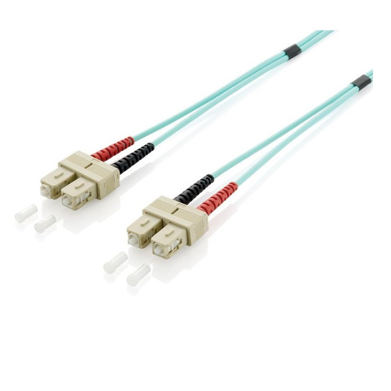 Cable fibra optica om3 duplex libre halogenos sc/sc 50/125u 10m