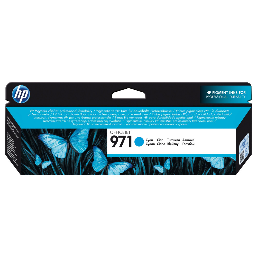 Tinta original hp n971 cian cn622ae 24.5ml