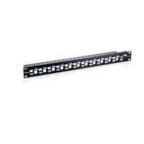 Patch panel vacio cat.6 a 24 puertos keystone apantallado