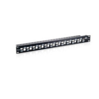 Patch panel vacio cat.6 a 24 puertos keystone apantallado