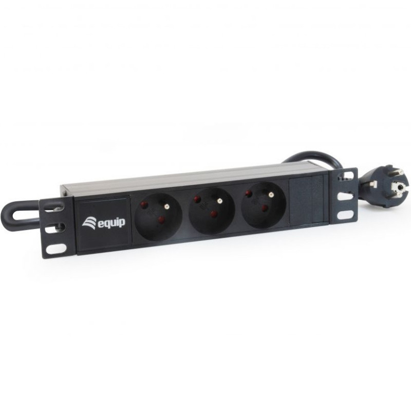 Regleta alimentacion rack 10\ 3 tomas 1u"