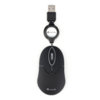 Mouse ngs negro para port?til con cable retr?ctil ngs sin black