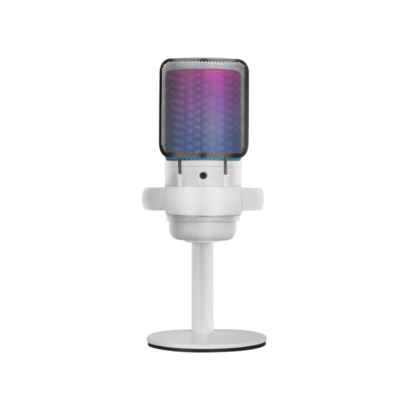 Micr?fono de estudio profesional mars gaming mmicsew blanco adc 196khz 24 bits usb-a/usb-c iluminaci
