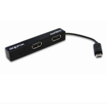 Hub microusb approx apphm4b a 4xusb-a 2.0 funcion otg de micro usb a usb color negro