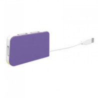 Hub usb 2.0 approx appht4p a 4xusb-a 2.0 color morado