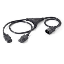 Cable alimentacion equip iec macho a 2 iec hembra 1.8m 112210