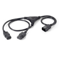 Cable alimentacion equip iec macho a 2 iec hembra 1.8m 112210
