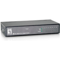 Switch level one no gestion 8p 10/100/1000 carcasa metalica geu-0822