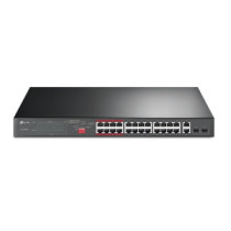 Switch no gestionable tp-link tl-sl1226p 24p poe+ 10/100 2p gigabit 2p slots combo gigabit sfp total