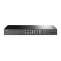 Switch semigestionable poe+ tp-link sg2428p 24p giga poe+ y 4 ranuras sfp gigabit