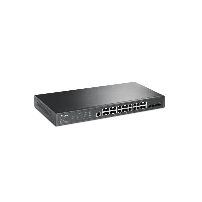 Switch semigestionable jetstream tp-link sg3428 24p gigabit y 4 ranuras sfp gigabit