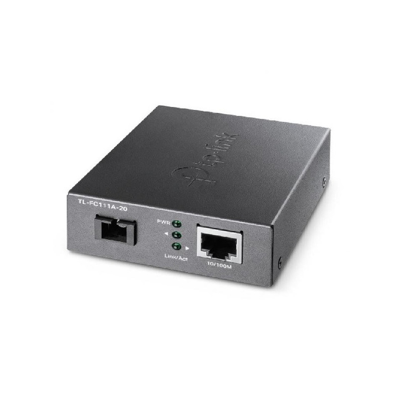 Convertidor de fibra tp-link fc111a-20 single-mode sc wdm bidireccional de 1p rj45 10/100 a 1p sc po