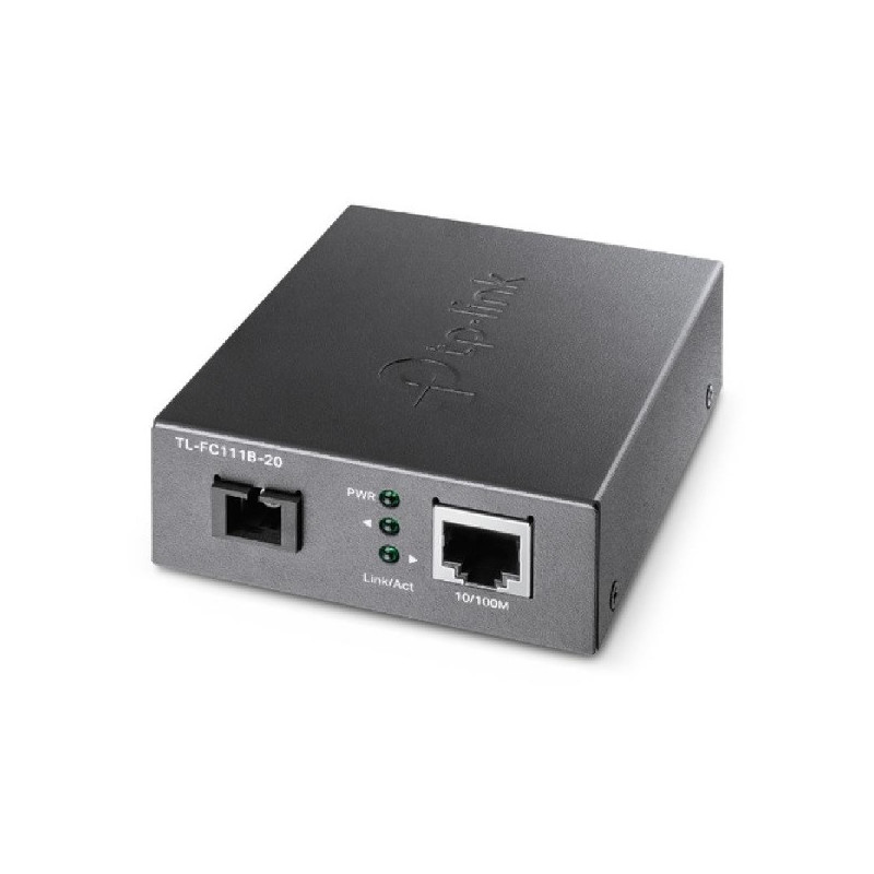 Convertidor de fibra tp-link fc111b-20 single-mode sc wdm bidireccional de 1p rj45 10/100 a 1p sc po
