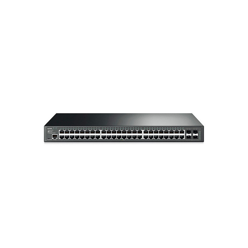 Switch gestionable l2 tp-link tl-sg3452 48p giga l2 mas 4 ranuras gigabit sfp puerto de consola rj45