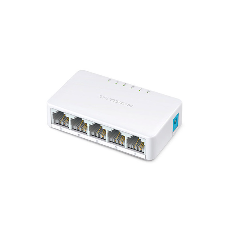Switch no gestionable mercusys ms105 5p 10/100 ethernet mini desktop