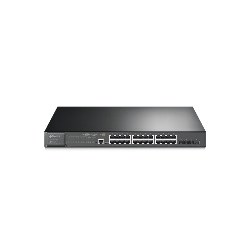 Switch semigestionable jetstream tp-link sg3428xmp 28p gigabit de los cuales 24p gigabit poe+ (384w)