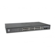 Switch level one gep-2841 poe websmart 24p 10/100/1000 poe 375w + 2 uplink sfp + 2 uplink rj45