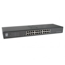 Switch no gestionable levelone geu-2431 24p gigabit dip modo:  nom-vlan-cenk rack 19\ carcasa metal"