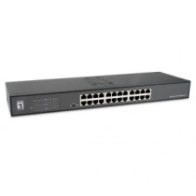 Switch no gestionable levelone geu-2431 24p gigabit dip modo:  nom-vlan-cenk rack 19\ carcasa metal"
