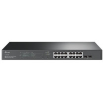 Switch gestionable jetstream 16p gigabit poe+ max 150w con 2 ranuras sfp gigabit rack 19\ 1u"