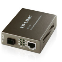 Convertidor fibra tp-link mc112cs rj45 eth a fibra monomodo sc tx:1310nm, rx:1550nm fullduplex hasta