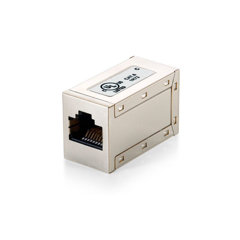 Adaptador rj45 equip cat.6 apantallado hembra hembra premium 121169