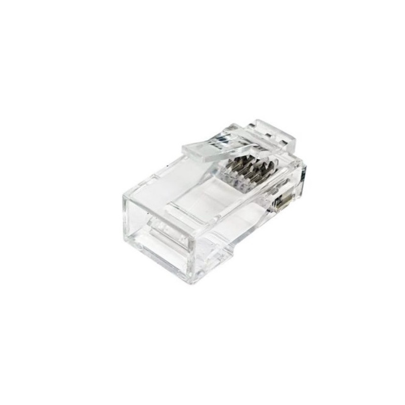 Kit 100 conectores rj45 equip categoria 6a hasta 10gbe 121146
