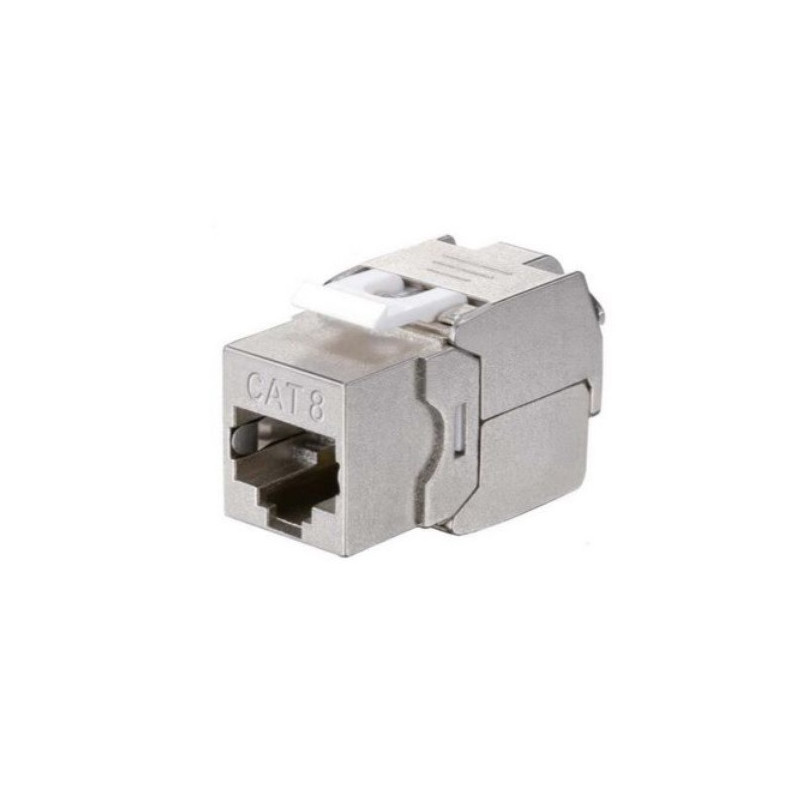 Kit 8 uds conector hembra rj45 ftp cat8.1 panel keystone