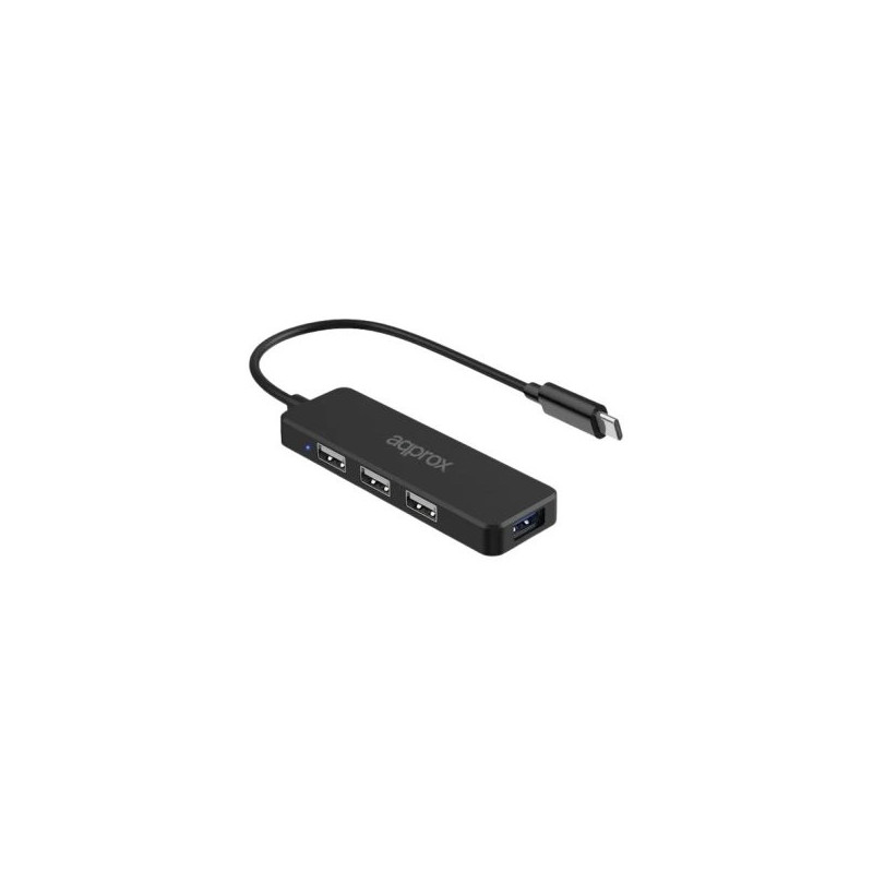 Hub usb-c approx appc48v2 a 1xusb-a 2.0 3xusb-a 2.0
