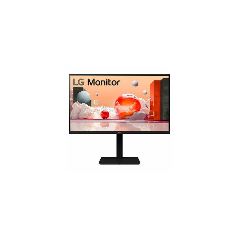 Monitor 27\ hdmi vga dp lg 27ba560-b fhd ips regulable en altura multimedia color negro"