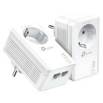 Homeplug tp-link powerline 1000mb pa7027p kit passthrough 2p giga kit 2 unidades