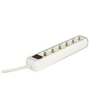 Regleta alimentacion hama con 6 tomas interruptor 1,4m color blanca