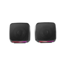 Altavoces 2.0 mars gaming mspro negro 10w usb + jack control de volumen rgb