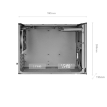 Caja microatx mars gaming mcxpro mesh 360 gpu 280-360mm 1x3.5 2x2.5 negro compatible atx/sfx