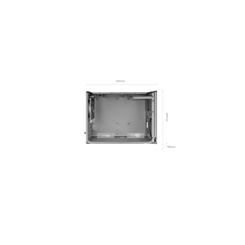 Caja microatx mars gaming mcxpro mesh 360 gpu 280-360mm 1x3.5 2x2.5 negro compatible atx/sfx
