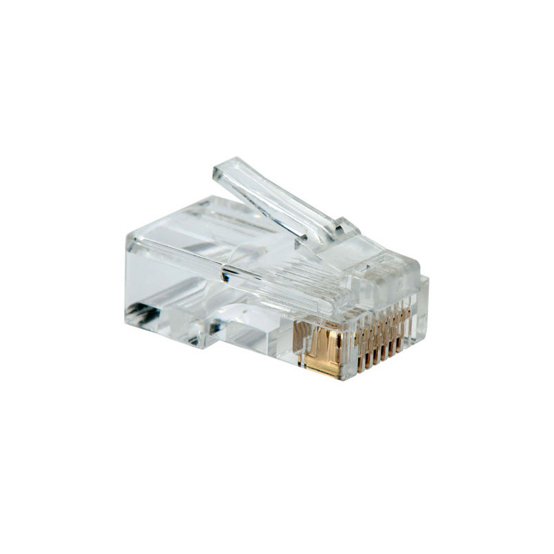 Kit 100 conectores rj45 equip telefonia 121151