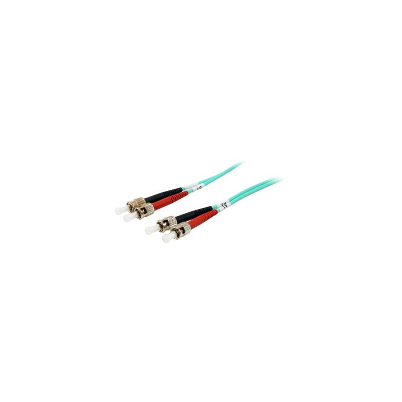 Cable fibra optica multimodo st/st om3 50/125 lsoh 2m color azul
