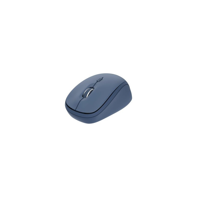 Mouse trust wireless y bluetooth yvi+ azul 1600dpi ajustable 3 botones 3 dispositivos
