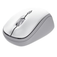 Mouse trust wireless y bluetooth yvi+ blanco 1600dpi ajustable 3 botones 3 dispositivos